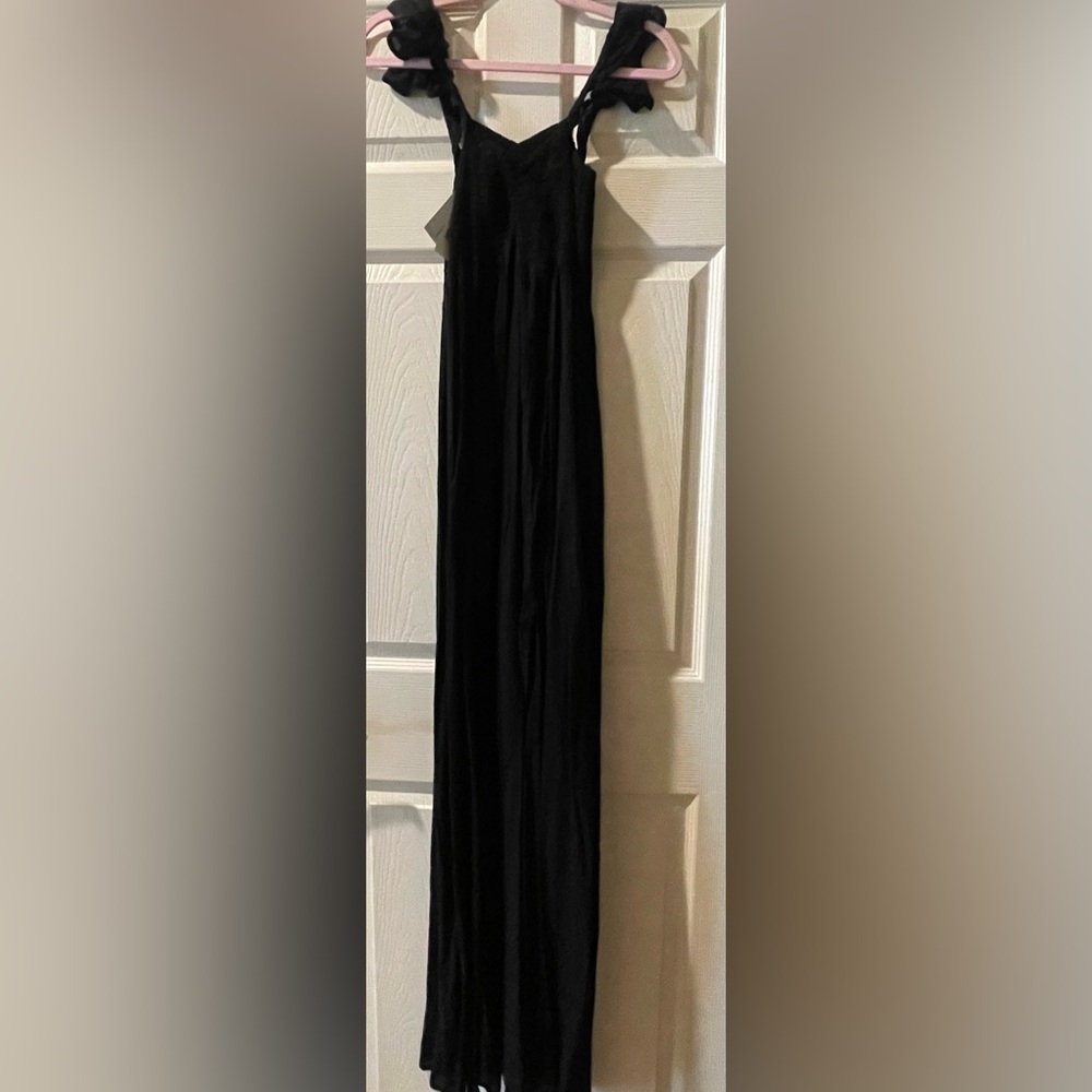 Raviya Women's Sleeveless Cover-Up Maxi Dress Swimwear Black Size Large with tag